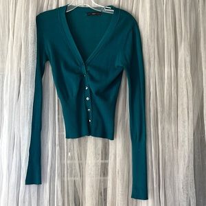 ⭐️ Anthropologie Hazel long sleeve button down cardigan shirt sweater S